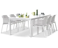 Lauko baldų komplektas NET/RIO - 8/140, Bianco