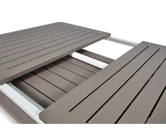 Lauko baldų komplektas PALMA/ALLORO - 6/140, Bianco Tortora