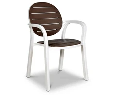 Lauko baldų komplektas PALMA/ALLORO - 6/140, Bianco Tortora