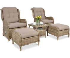 Lauko baldų komplektas SIENNA DUO PREMIUM, Brown
