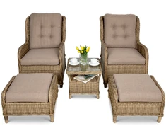 Lauko baldų komplektas SIENNA DUO PREMIUM, Brown