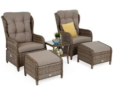 Lauko baldų komplektas Sofia, Ginger / Brown Melange