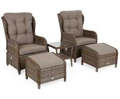 Lauko baldų komplektas Sofia, Ginger / Brown Melange