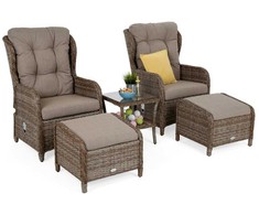 Lauko baldų komplektas Sofia, Ginger / Brown Melange
