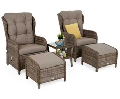Lauko baldų komplektas Sofia, Ginger / Brown Melange