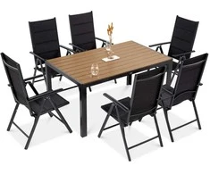Lauko baldų komplektas SYDNEY, Dark pilkas/Teak