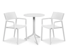 Lauko baldų komplektas TRILL/SPRITZ 2+1, Bianco