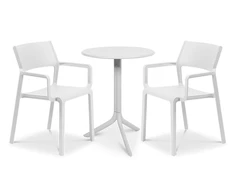 Lauko baldų komplektas TRILL/STEP 2+1, Bianco