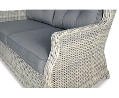 Lauko baldų komplektas TRIVENTO 2, Baltas Pilkas