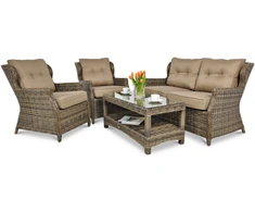 Lauko baldų komplektas TRIVENTO 2, Brown