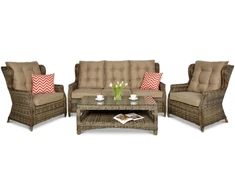 Lauko baldų komplektas TRIVENTO 3, Brown