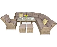 Lauko baldų komplektas TRIVENTO DINING, Brown