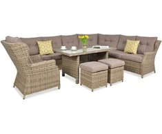 Lauko baldų komplektas TRIVENTO DINING, Brown