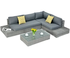 Lauko baldų komplektas VERONA BASIC, Stone Pilkas