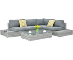 Lauko baldų komplektas VERONA BASIC, Stone Pilkas