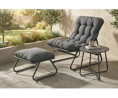 Lauko baldų komplektas VISTA RELAX PLUS, Dark Pilkas