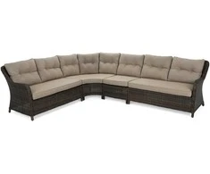 Lauko baldų komplektas Windsor Corner, Brown Mat / Brown Melange
