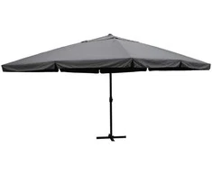 Lauko skėtis, 500 cm, kvadratinis, pilkas
