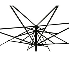 Lauko skėtis, 500 cm, kvadratinis, pilkas