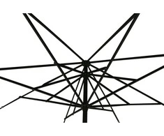 Lauko skėtis, 500 cm, kvadratinis, pilkas