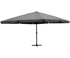 Lauko skėtis, 500 cm, kvadratinis, pilkas
