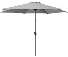Lauko skėtis Bostonia, skersmuo 2.7 m, šviesiai pilkas