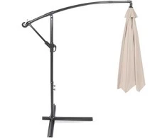Lauko skėtis Malabo 300 cm, Pilkas / Ecru