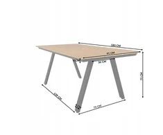 Lauko stalas Madeira, 180x91x75 cm