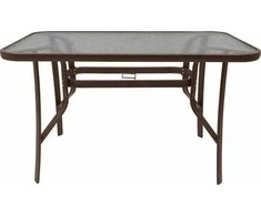 Lauko stalas Majorca Duo, 120x70x70 cm, rudas