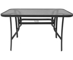 Lauko stalas Majorca Duo, 150x80x70 cm, juodas