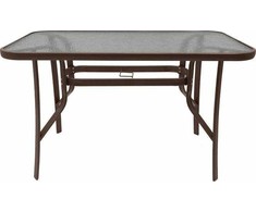 Lauko stalas Majorca Duo, 150x80x70 cm, rudas