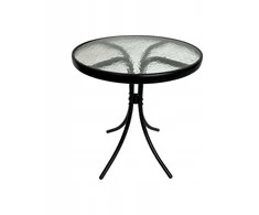 Lauko stalas Trapani, ø60x70 cm, juodas