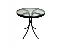 Lauko stalas Trapani, ø60x70 cm, juodas