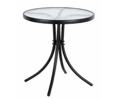 Lauko stalas Trapani, ø60x70 cm, juodas