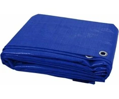 Lauko tentas, 75 g/m2, 4x5 m, mėlynas
