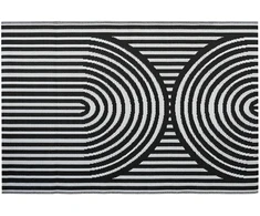 Lauko terasos kilimas Juodas, 120x180 cm
