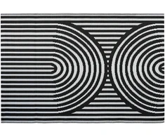 Lauko terasos kilimas Juodas, 160x230 cm