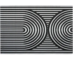 Lauko terasos kilimas Juodas, 180x270 cm
