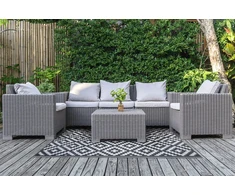 Lauko terasos kilimas Scandi Pilkas, 180x270 cm
