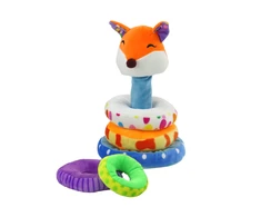 Lavinamoji pliušinė piramidė Lapiukas, 27 cm