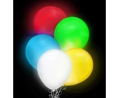LED balionų rinkinys, 5 vnt.