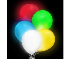 LED balionų rinkinys, 5 vnt.