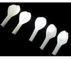 LED balionų rinkinys, balti, 5 vnt.
