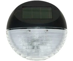 LED šviestuvas su saulės baterija, 2 LED