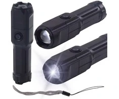 LED žibintuvėlis, juodas