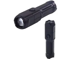 LED žibintuvėlis, juodas