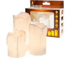 LED žvakių rinkinys, 3 vnt.
