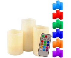 LED žvakių rinkinys, 3 vnt.