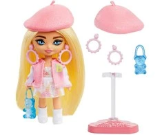Lėlė Barbie Extra Mini Minis su berete ir kitais priedais