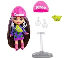 Lėlė Barbie Extra Mini Minis su kepure ir kitais priedais